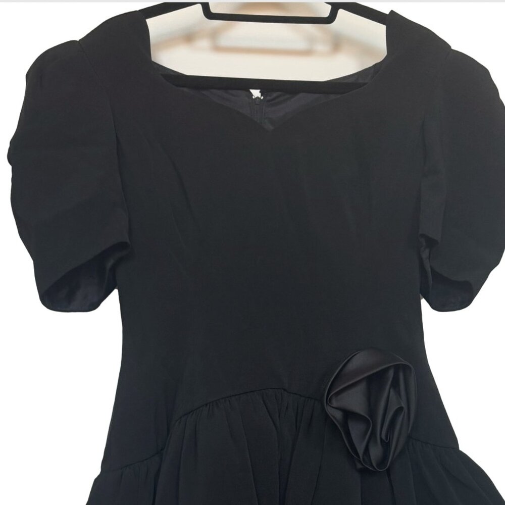 Vintage Morton Myles black mid dress - Picture 3 of 4